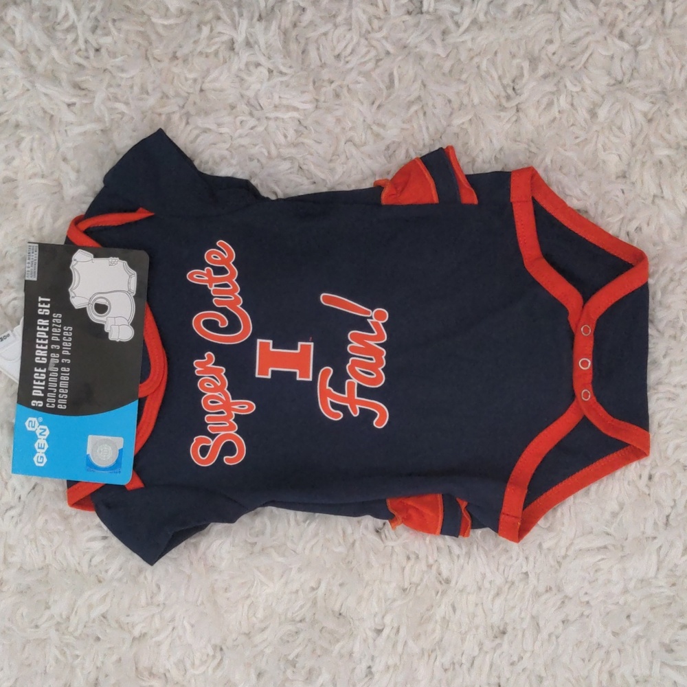 Gen2 Super Cute Illinois Fan 3-Piece Creeper Set
